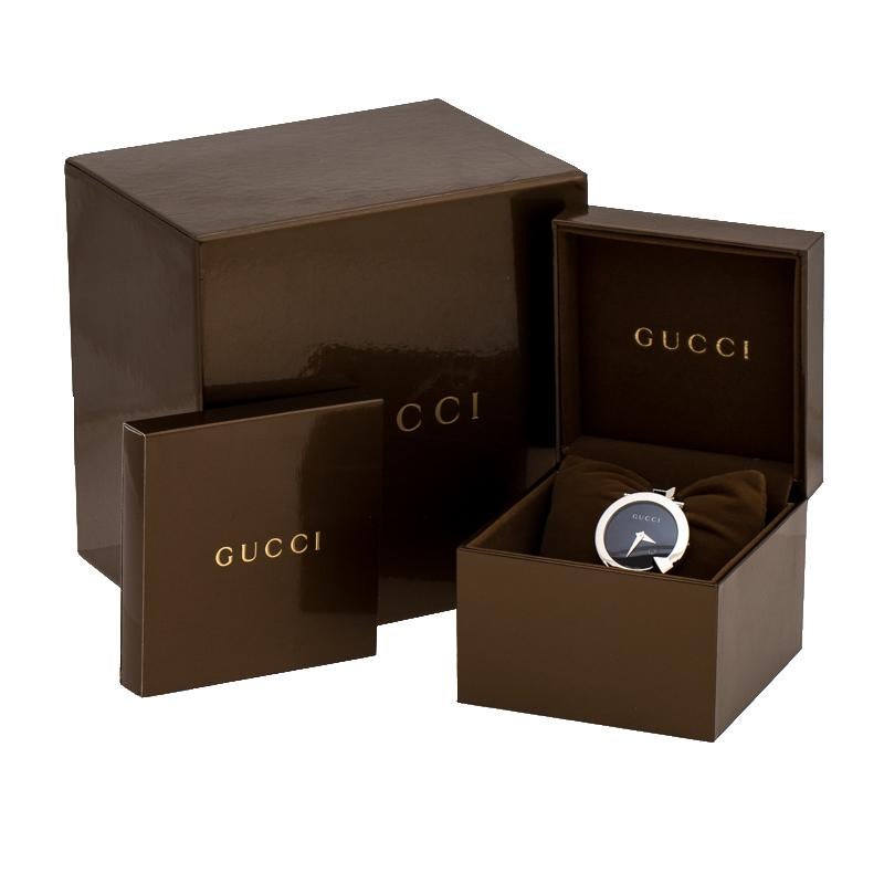 Gucci Black Stainless Steel Chiodo YA122502 Women's Wristwatch 36 mm 1