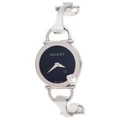 Gucci Schwarz Edelstahl Chiodo YA122502 Damenarmbanduhr 36 mm