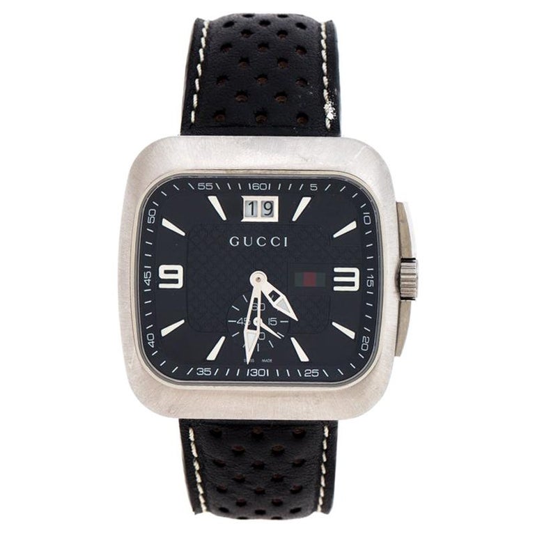 Excel Krønike beruset Gucci Black Stainless Steel G Coupe 131.3 Men's Wristwatch 40MM For Sale at  1stDibs | gucci 131.3 watch, gucci 131.3, gucci watch 131.3