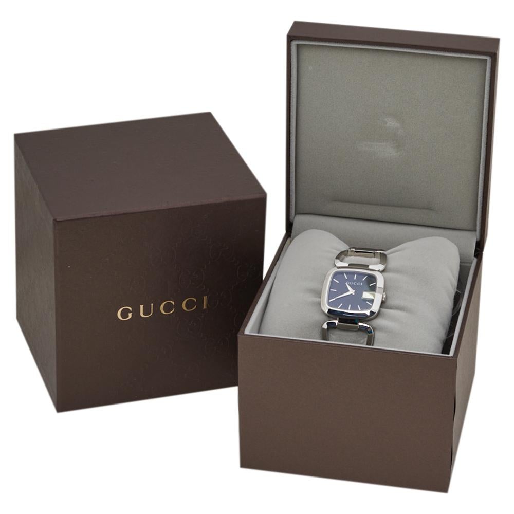 Gucci Black Stainless Steel G-Gucci 125.4 Women's Wristwatch 32 MM 1
