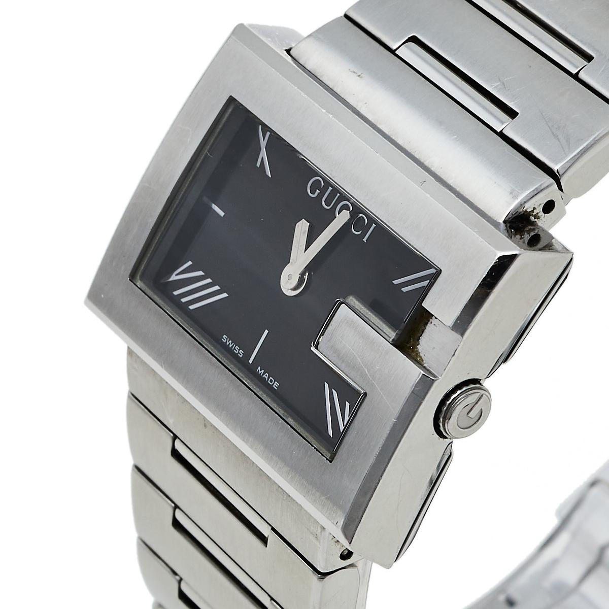gucci women's watch rectangle