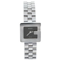 Gucci Black Stainless Steel G-Series 3600L Women's Wristwatch 23 mm