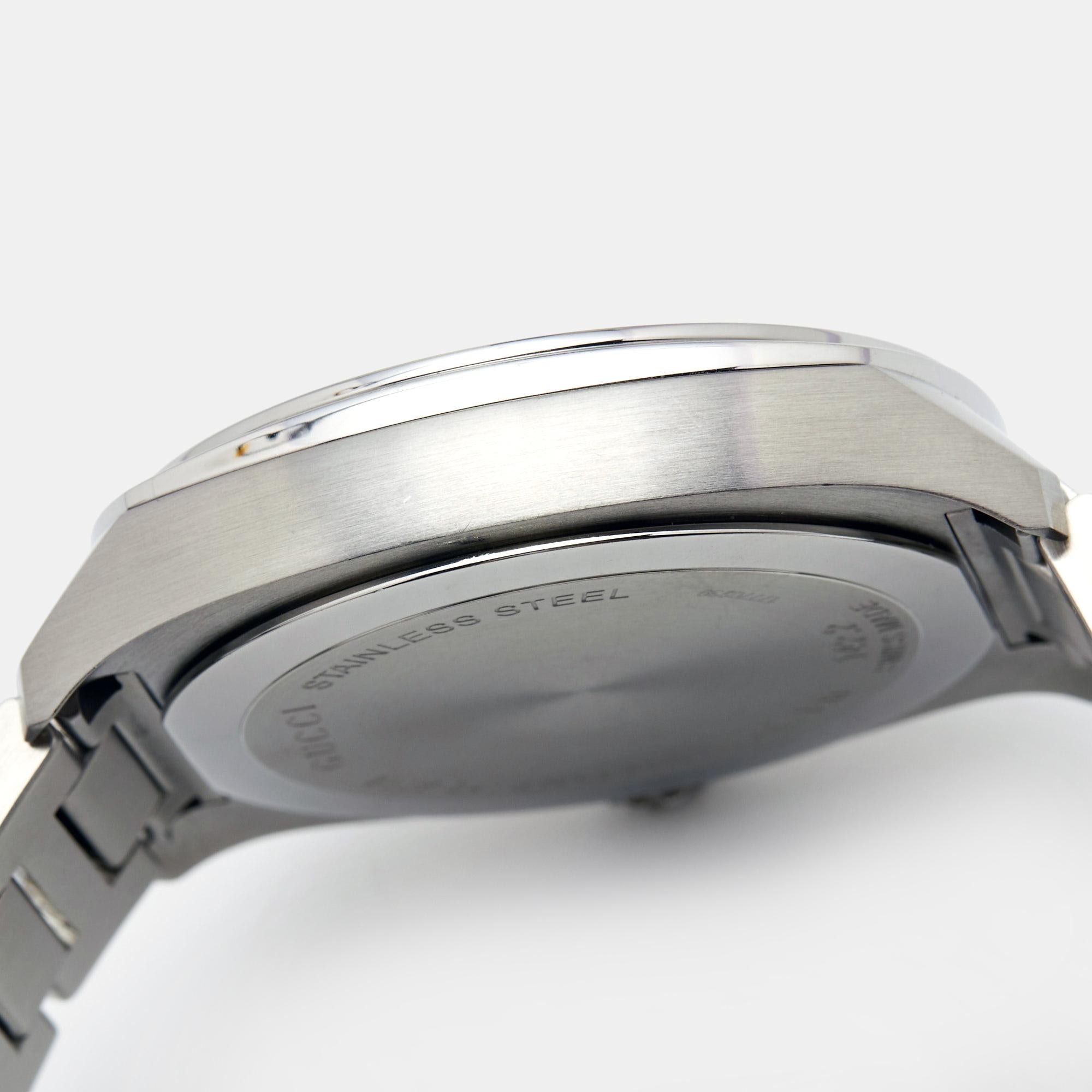 Gucci Black Stainless Steel GG2570 YA142201 Men's Wristwatch 44 mm 1