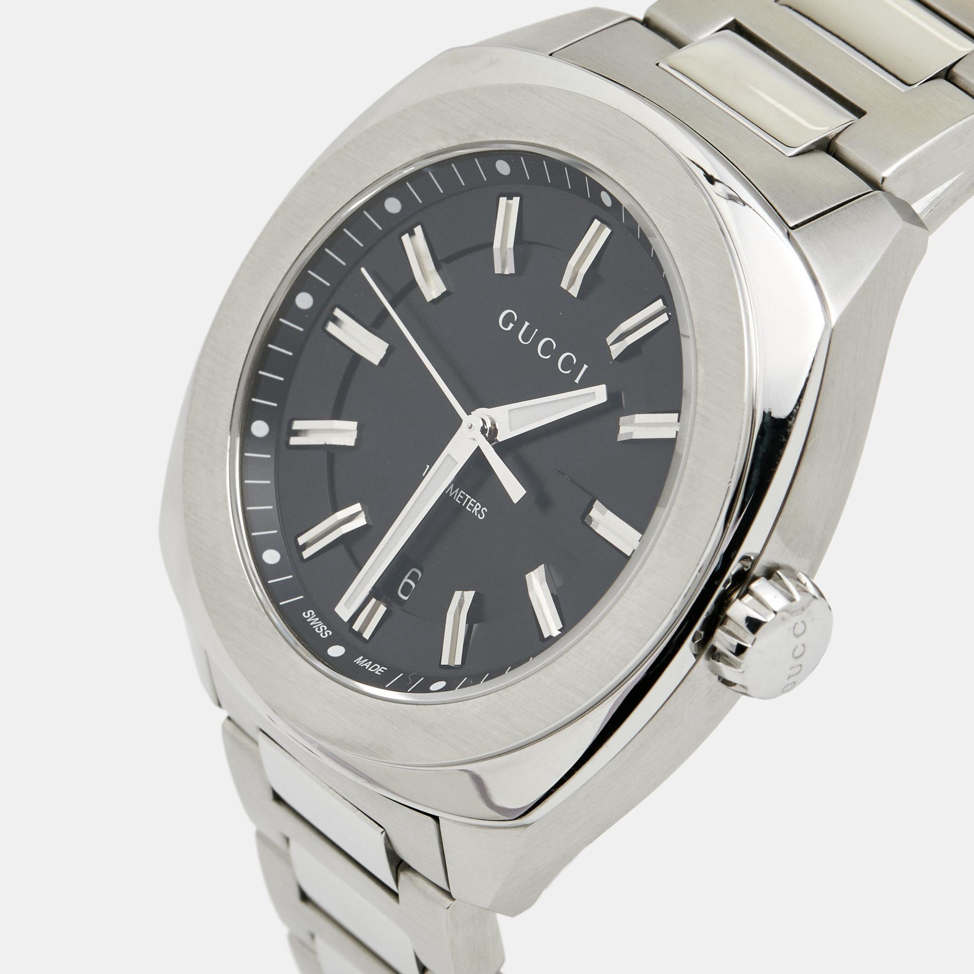 Gucci Black Stainless Steel GG2570 YA142201 Men's Wristwatch 44 mm 3