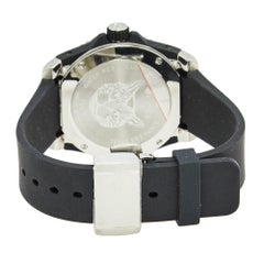 Gucci Black Stainless Steel Rubber Dive YA136320 Men's Wristwatch 40 mm