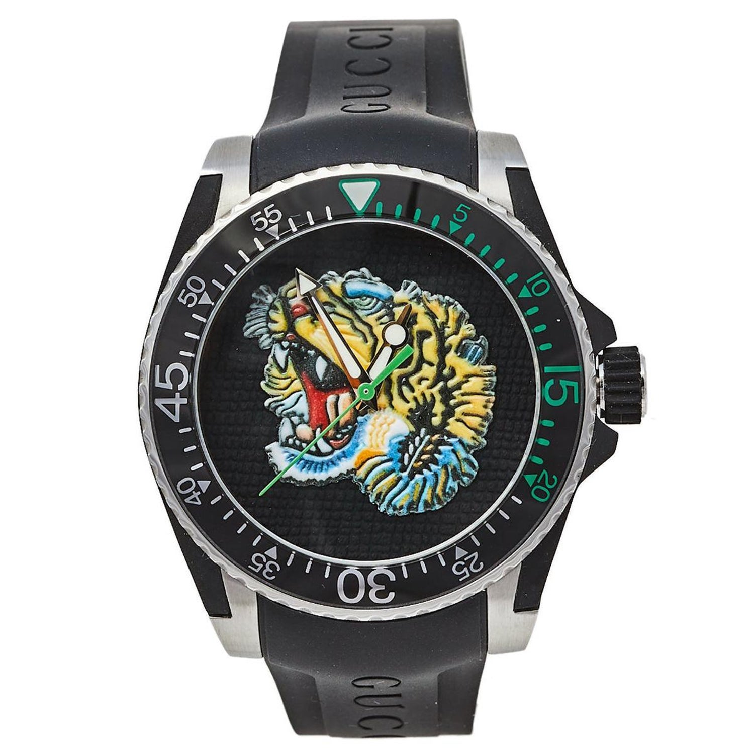 Gucci Tiger Watch - 2 For Sale on 1stDibs | gucci watch tiger, gucci tiger  watch mens, gucci dive tiger