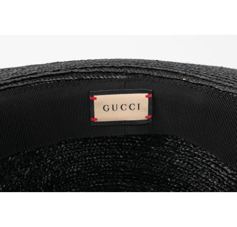 Gucci Black Straw Hat 5