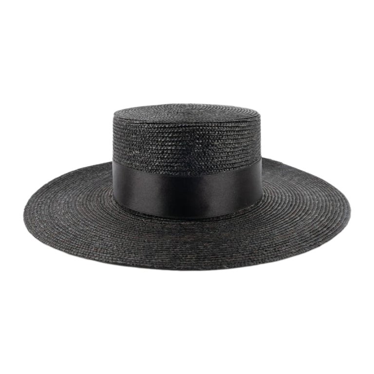 Gucci Black Straw Hat