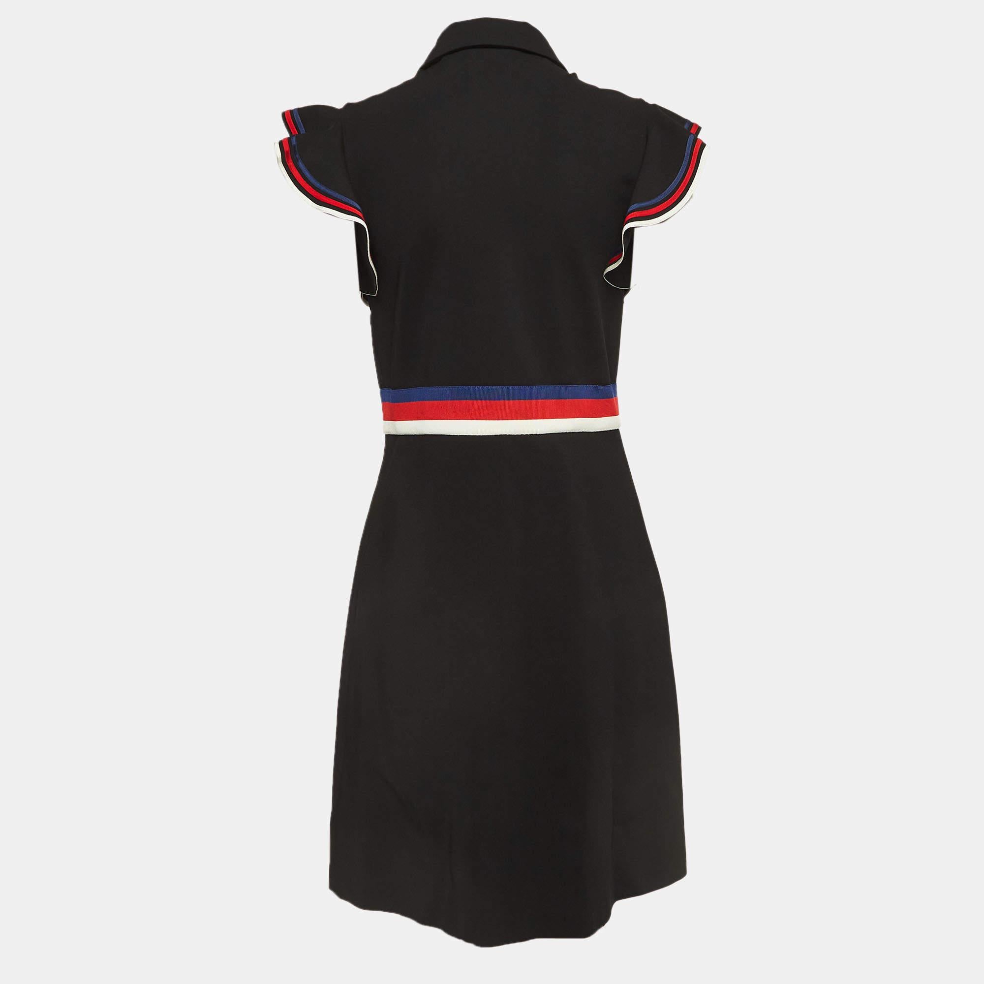 Step into timeless elegance with this Gucci black dress. Meticulously crafted, it embodies grace and sophistication, making it the perfect choice for those seeking an exquisite wardrobe addition.

Includes
Original Dustbag, Original Hanger, Size Tag