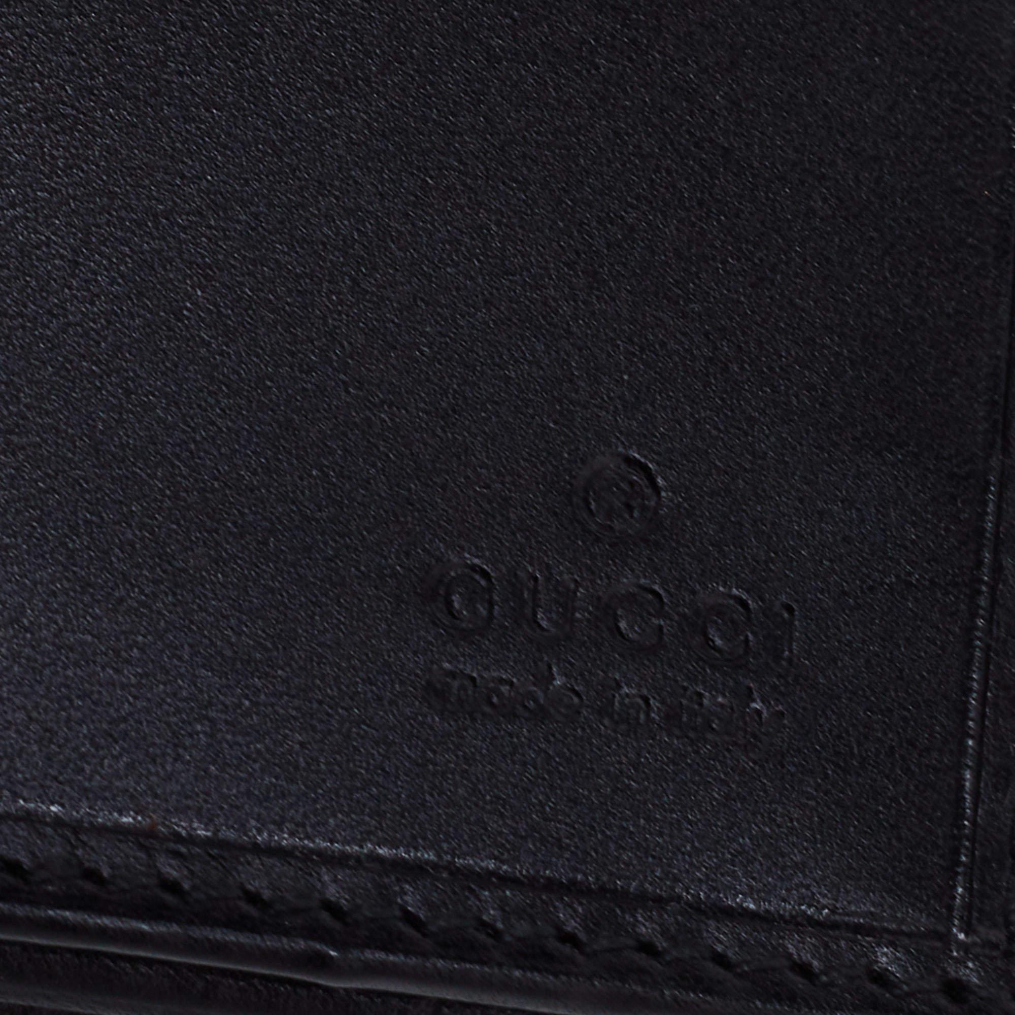 Gucci Black Suede And Canvas Web Wallet 9