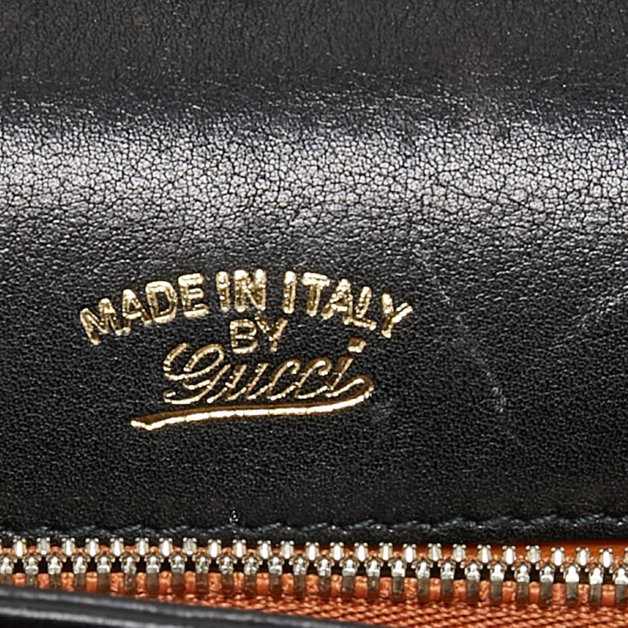 Gucci Black Suede and Leather 1973 Flap Shoulder Bag 1