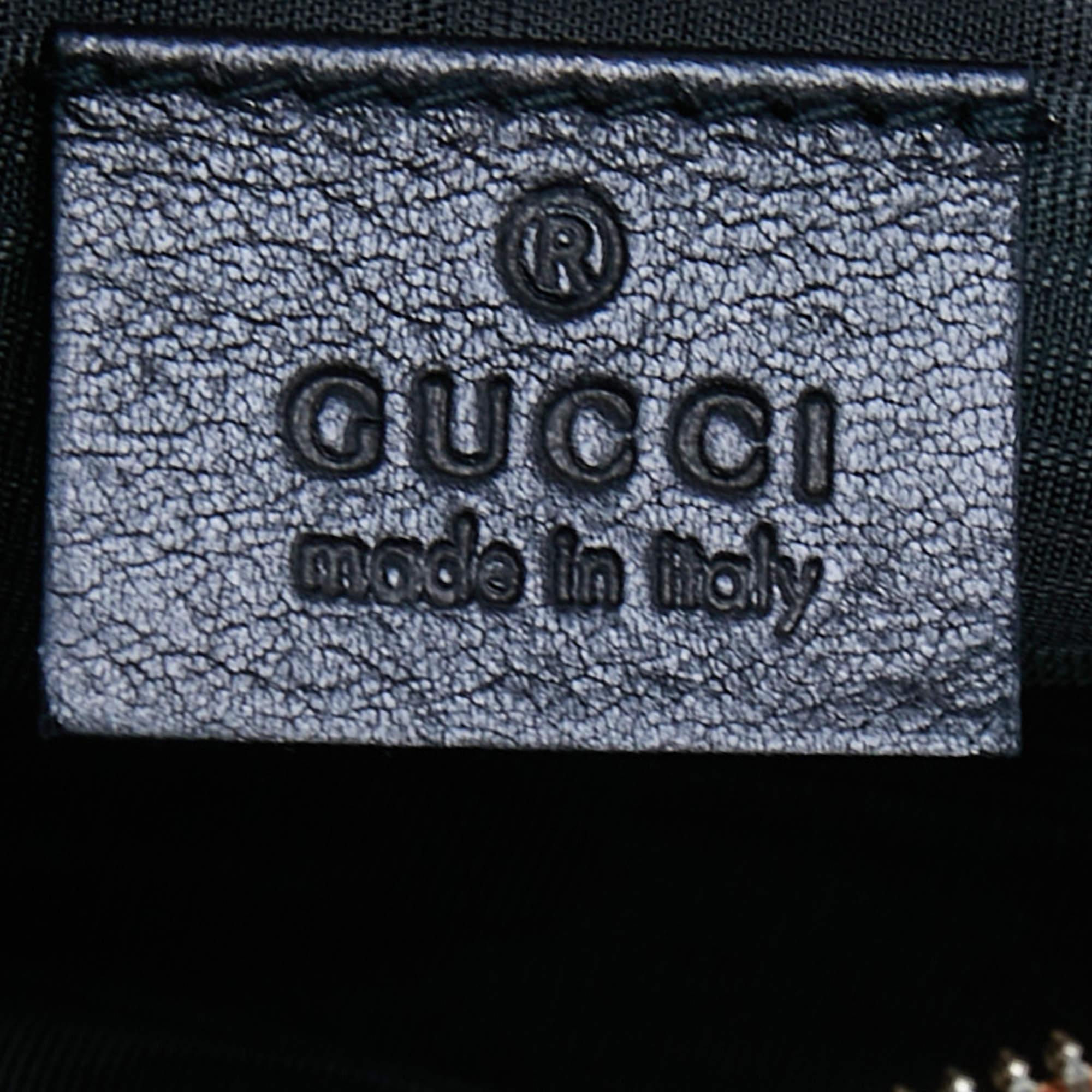 Gucci Black Suede and Leather 1973 Flap Shoulder Bag 3