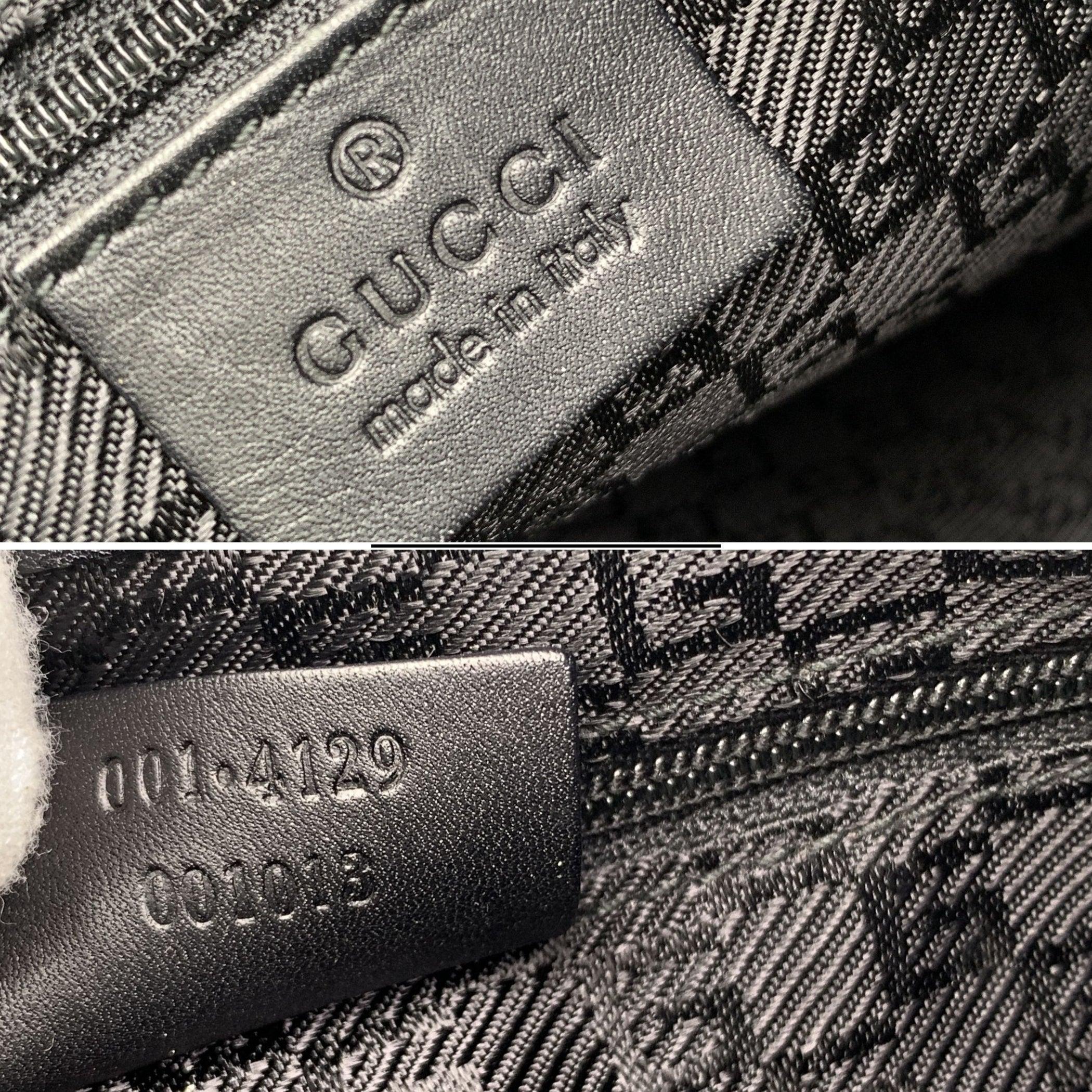 Gucci Borsa a tracolla Hobo in pelle e camoscio nero in vendita 1