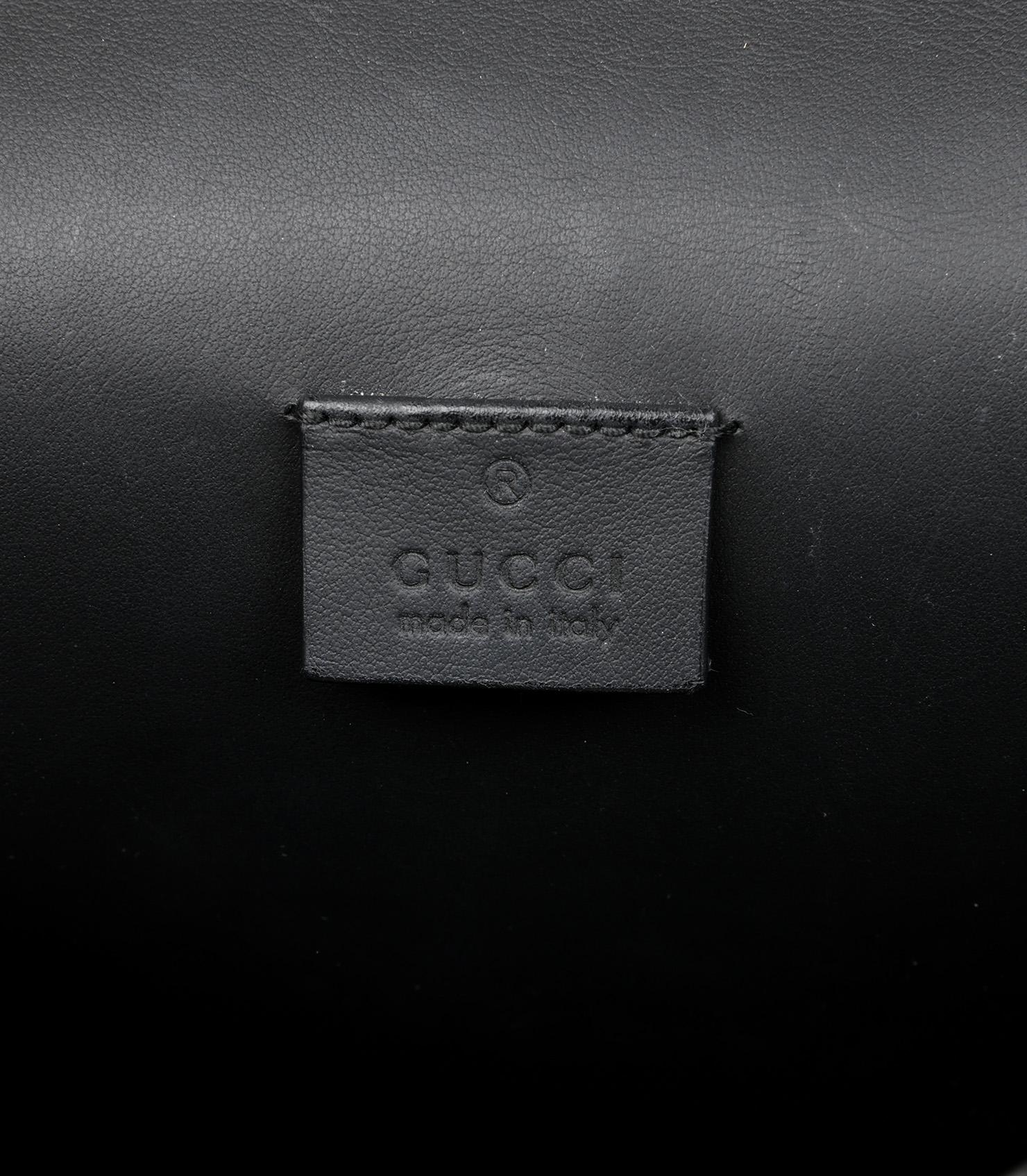 Gucci Black Suede & Black Smooth Leather Medium Dionysus Shoulder Bag 4