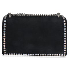 Gucci Black Suede Crystal Small Dionysus Shoulder Bag