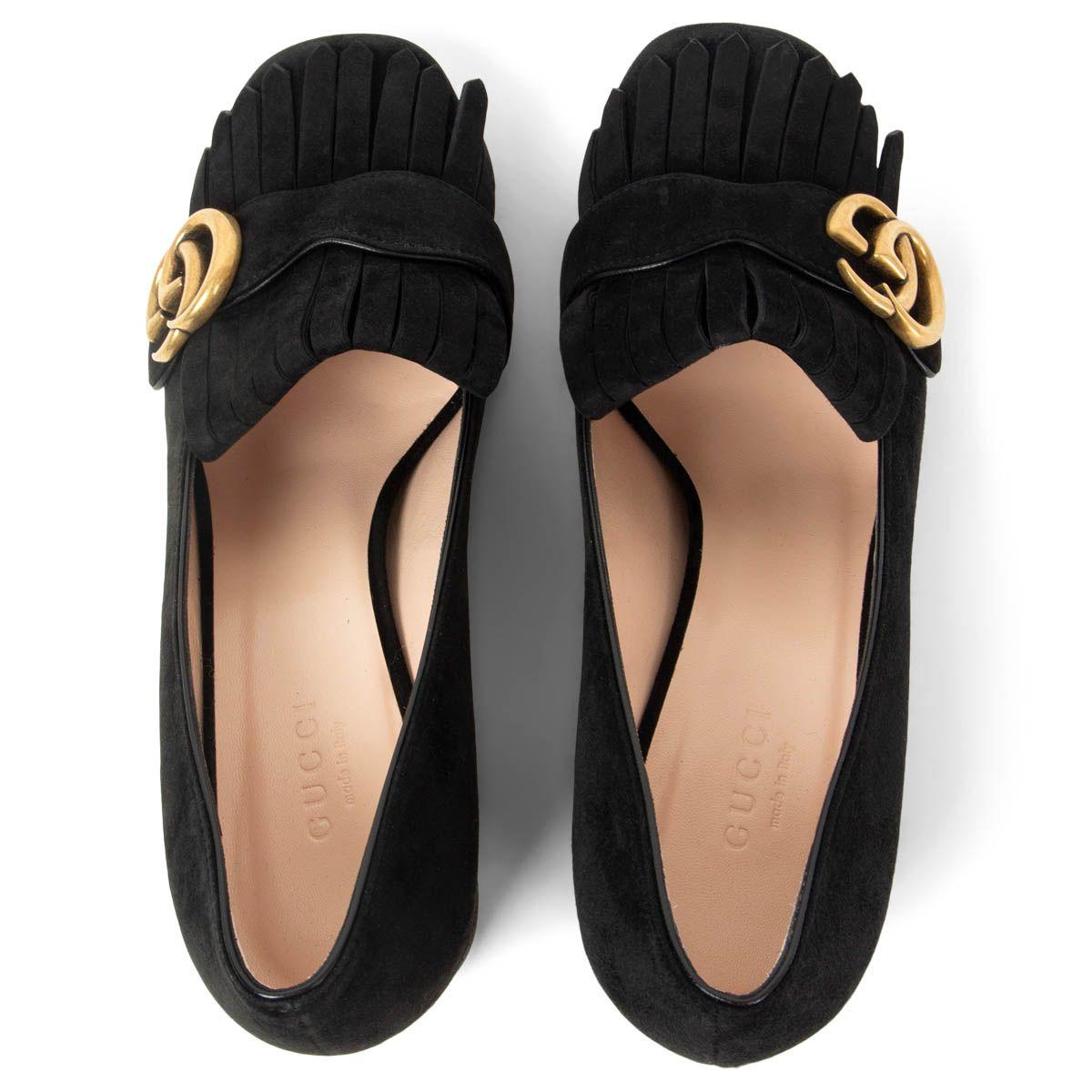 gucci suede heels