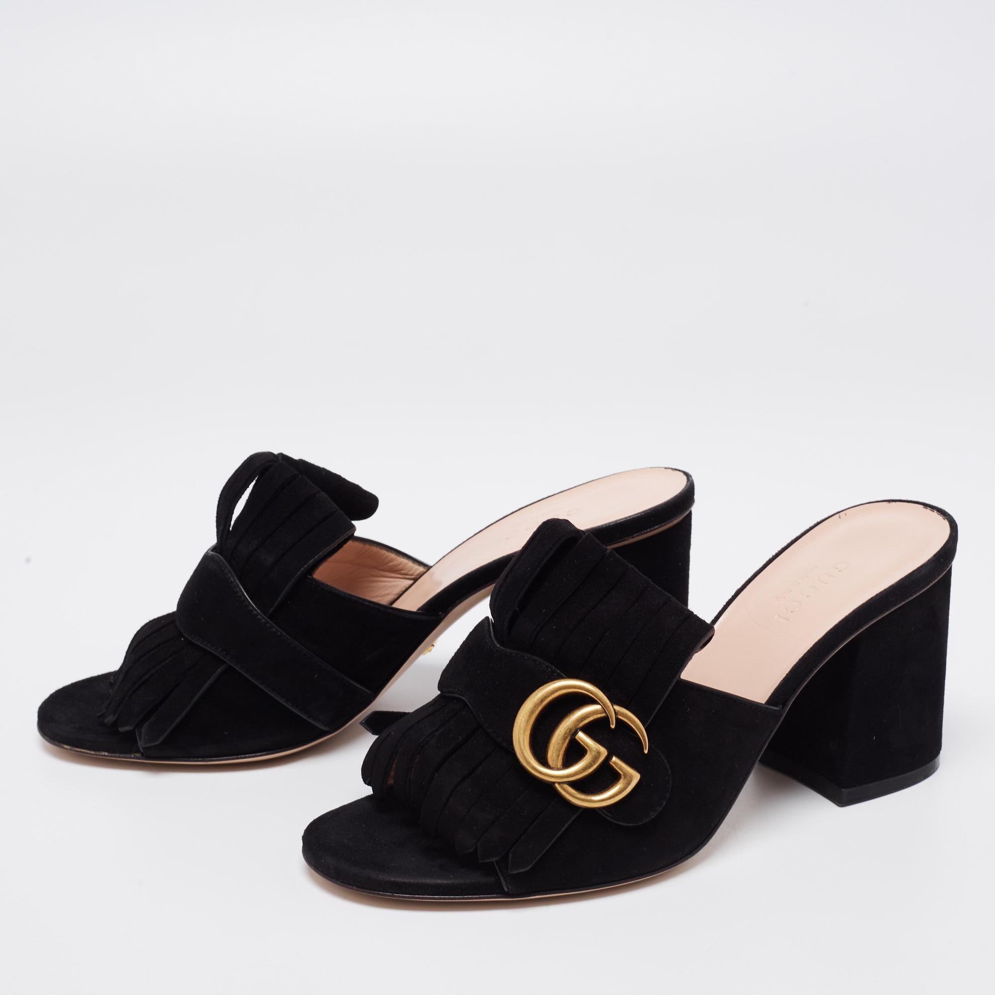Gucci hotsell fringe mules