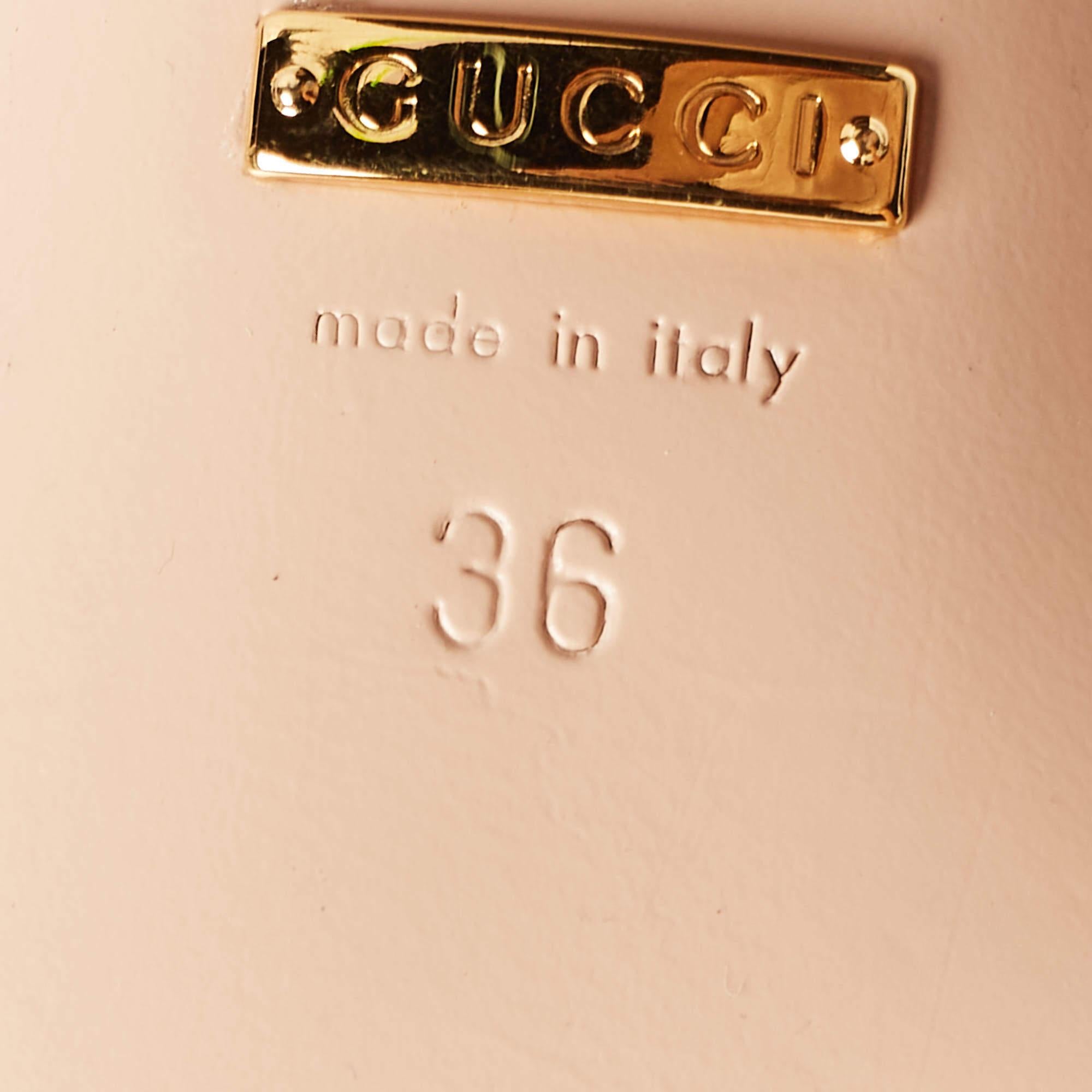 Gucci Black Suede GG Marmont Pumps Size 36 4
