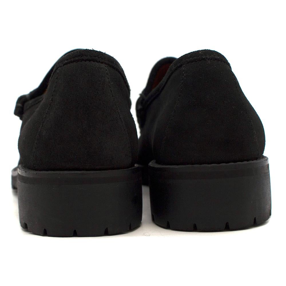 black suede gucci loafers