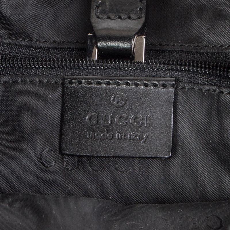 GUCCI black suede & leather JACKIE O MINI Shoulder Bag In Excellent Condition In Zürich, CH