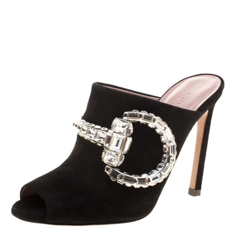black horsebit mules