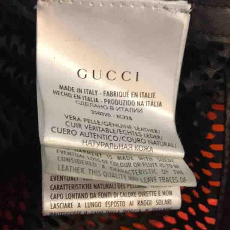 Gucci - Mini robe tunique en daim noir en vente 3