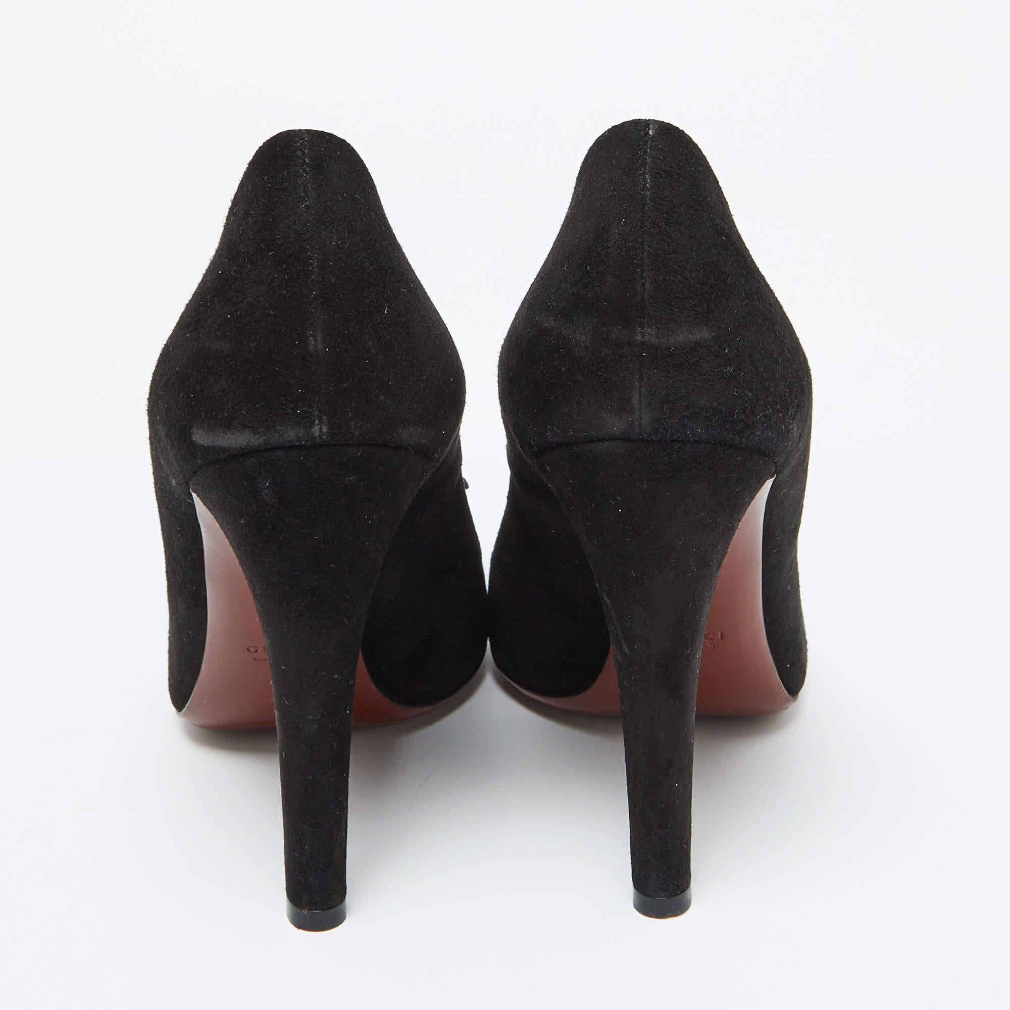 Gucci - Mocassins à glands Mischa en daim noir - Taille 39 Pour femmes en vente