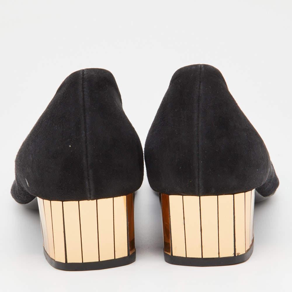 Gucci - Escarpins en daim noir à talons hauts Taille 40 Pour femmes en vente