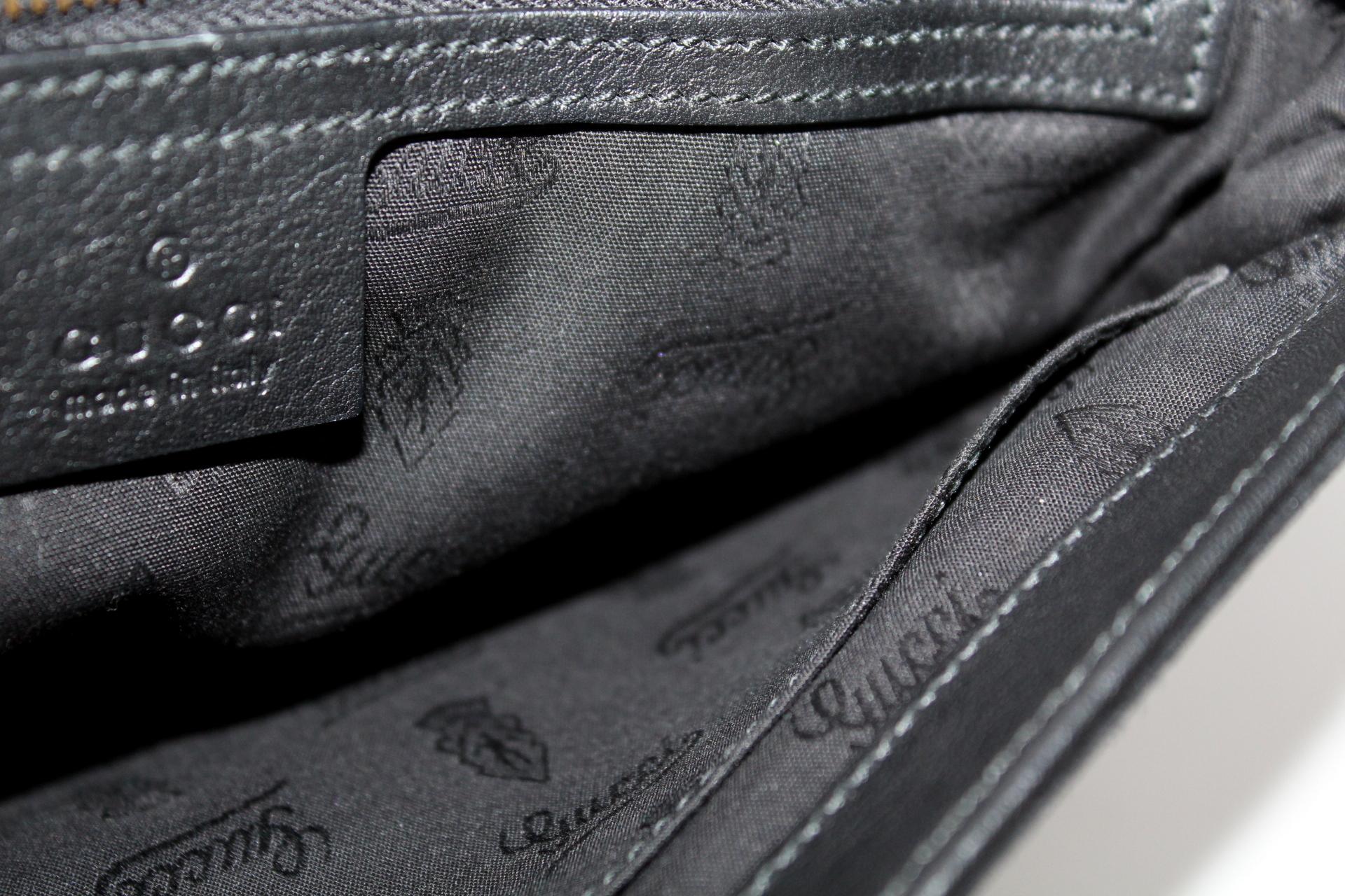 Gucci Black Suede Shoulder Bag 1