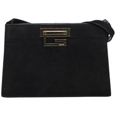 Gucci Black Suede Shoulder Bag