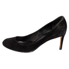 Gucci Black Suede Slip On Pumps Size 37
