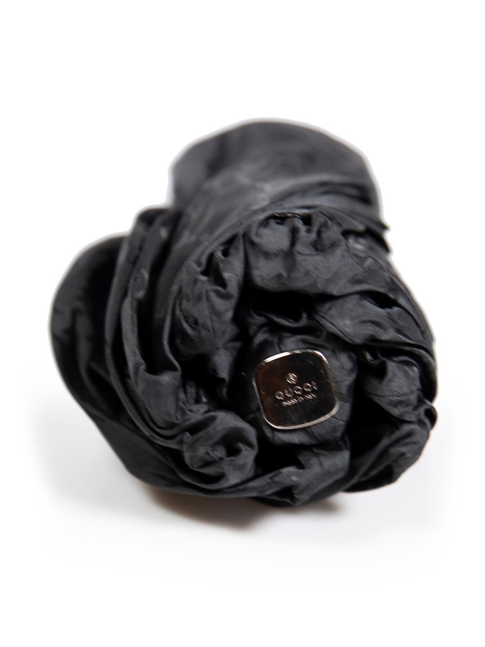 Gucci Schwarz Supreme GG Monogram Umbrella im Zustand „Gut“ im Angebot in London, GB
