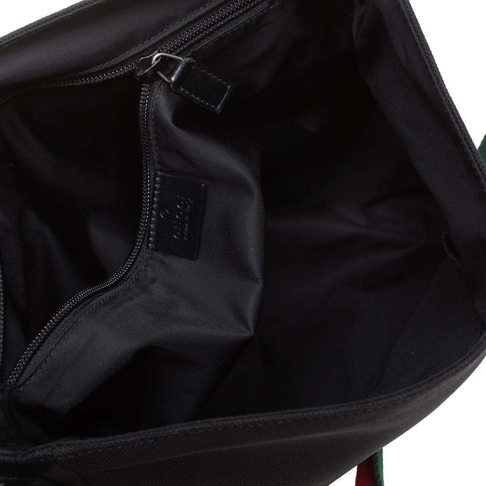 Gucci Borsa messenger con patta in tela tecnologica nera 3
