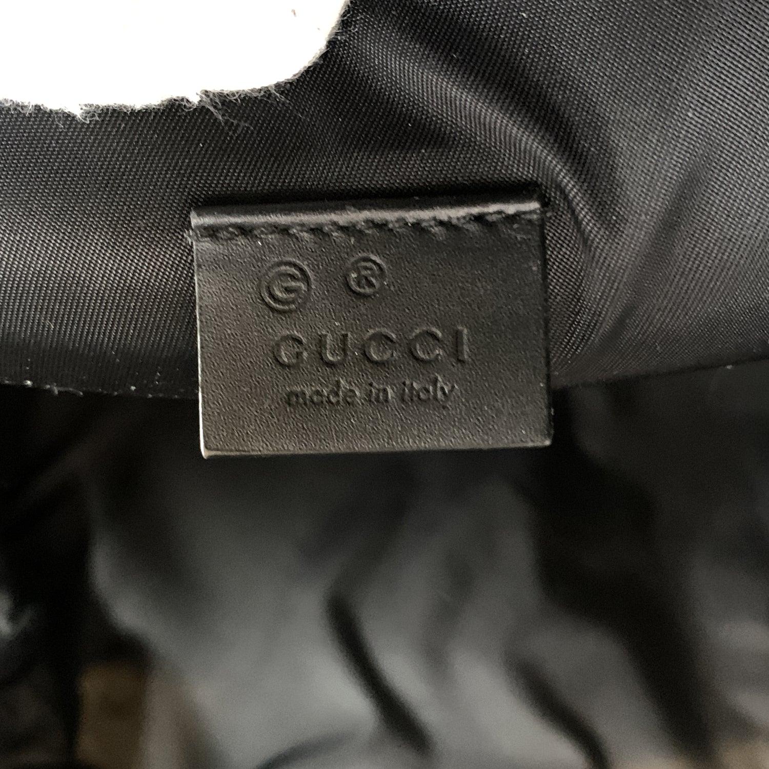 Gucci Black Techno Canvas Web Stripe Backpack Shoulder Bag 3