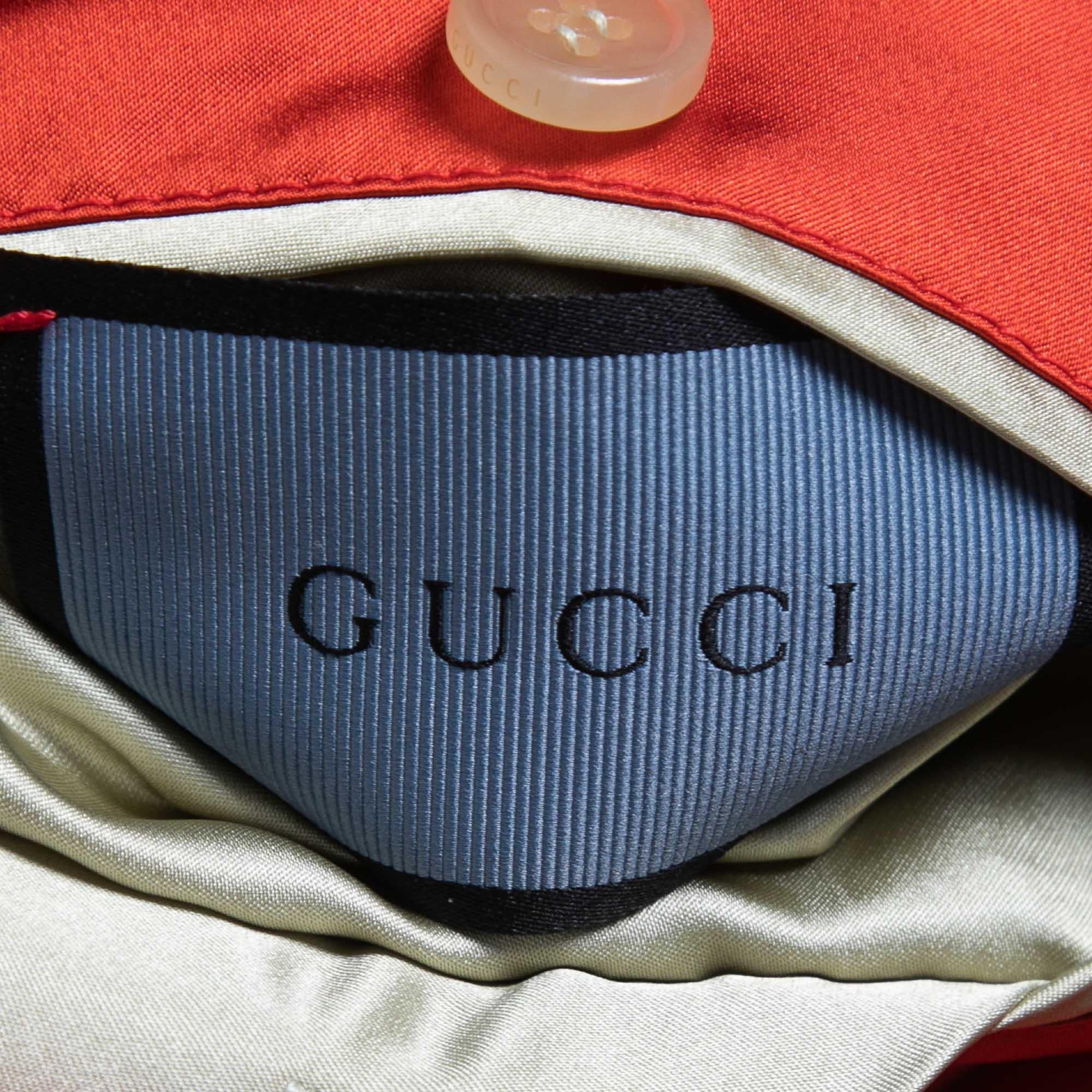 Gucci Black Tiger Embroidered Satin Reversible Bomber Jacket L 5