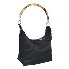 Gucci Black Tom Ford Bamboo Top Handle Bag Mini