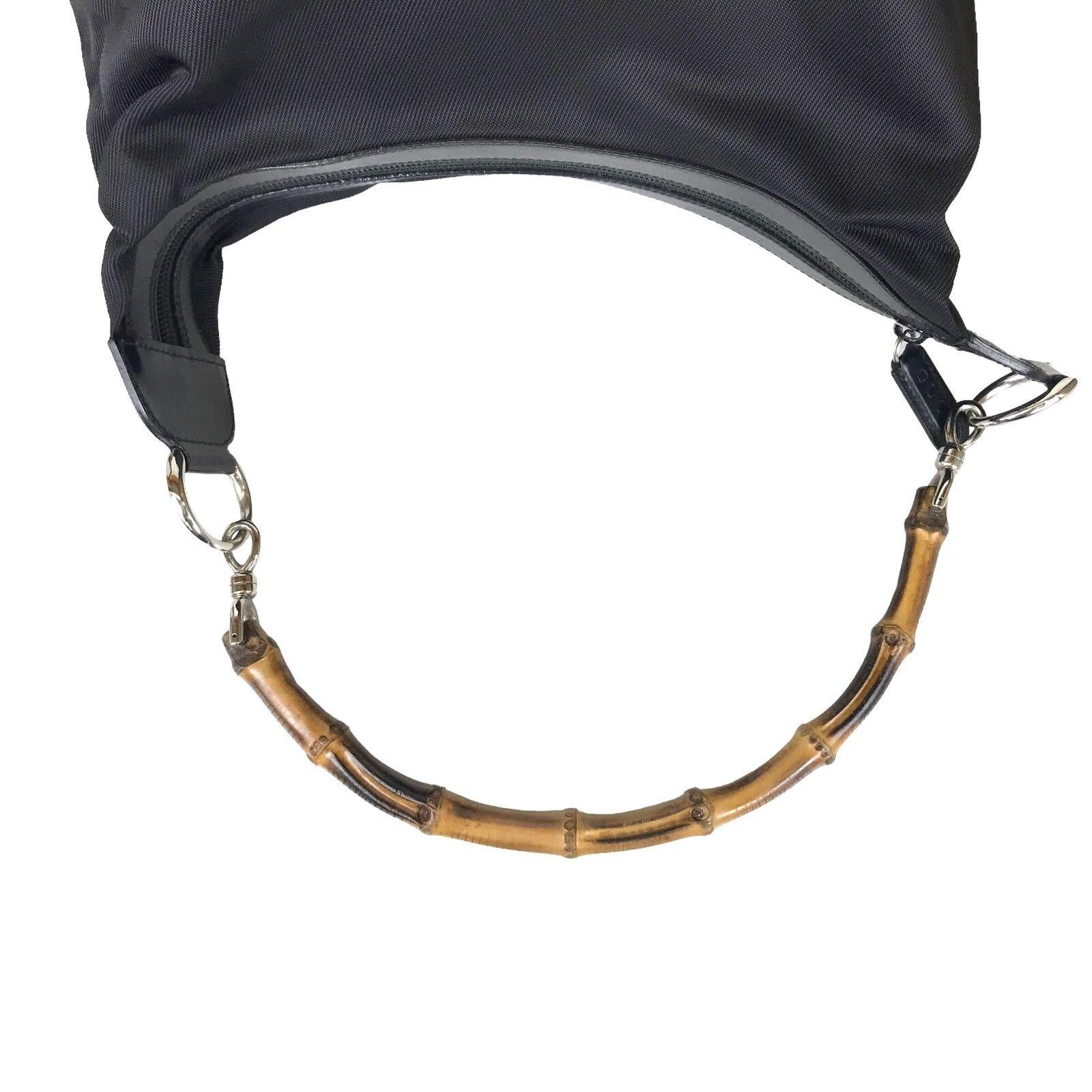 Gucci Black Tom Ford Bamboo Top Handle Bag Mini For Sale 5