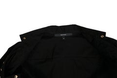 Gucci, Black top with gold push buttons.