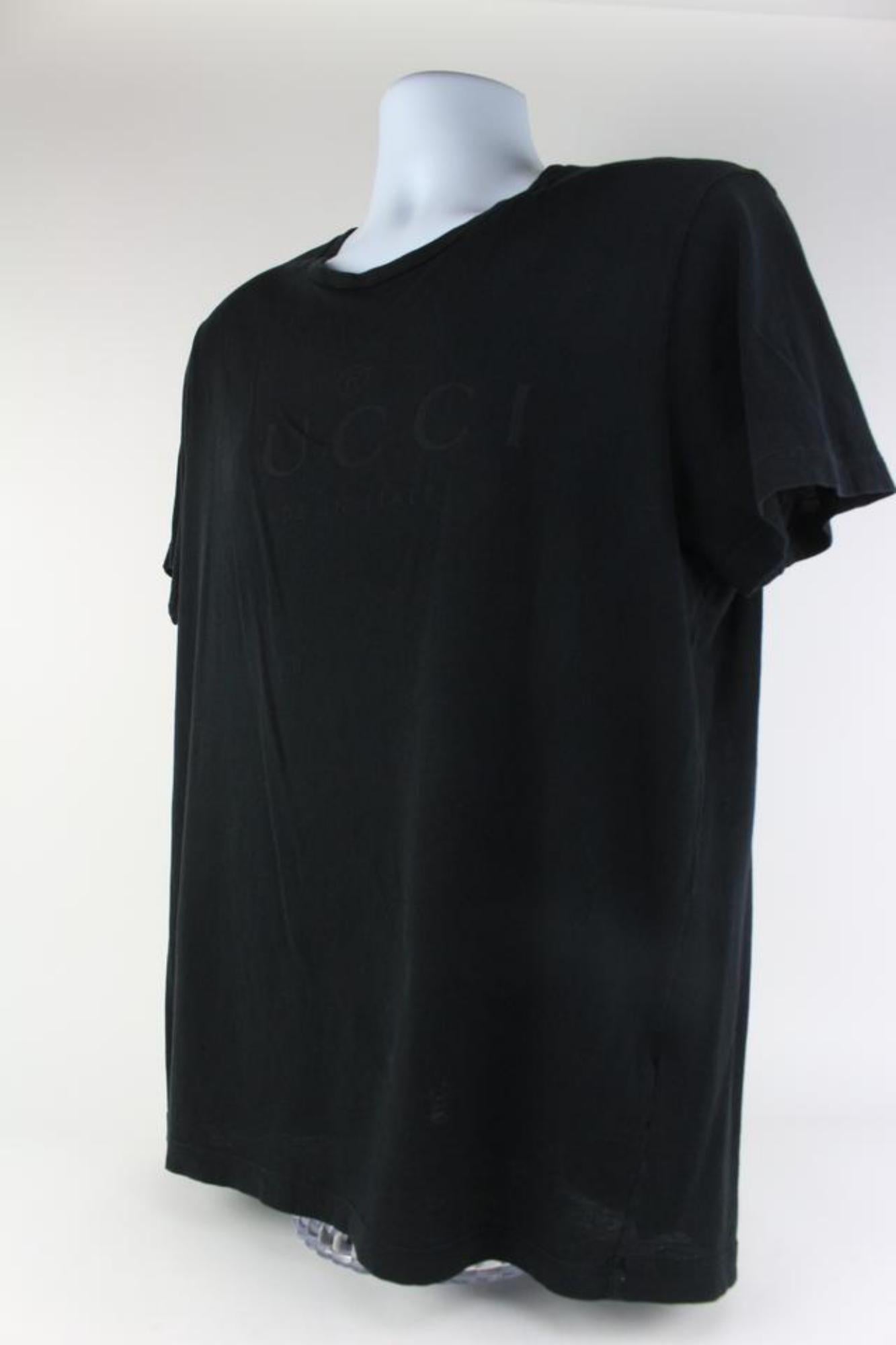 Gucci Black Trademark Logo Classic T-Shirt 1116g38
Made In: Italy
Measurements: Length:  21.5