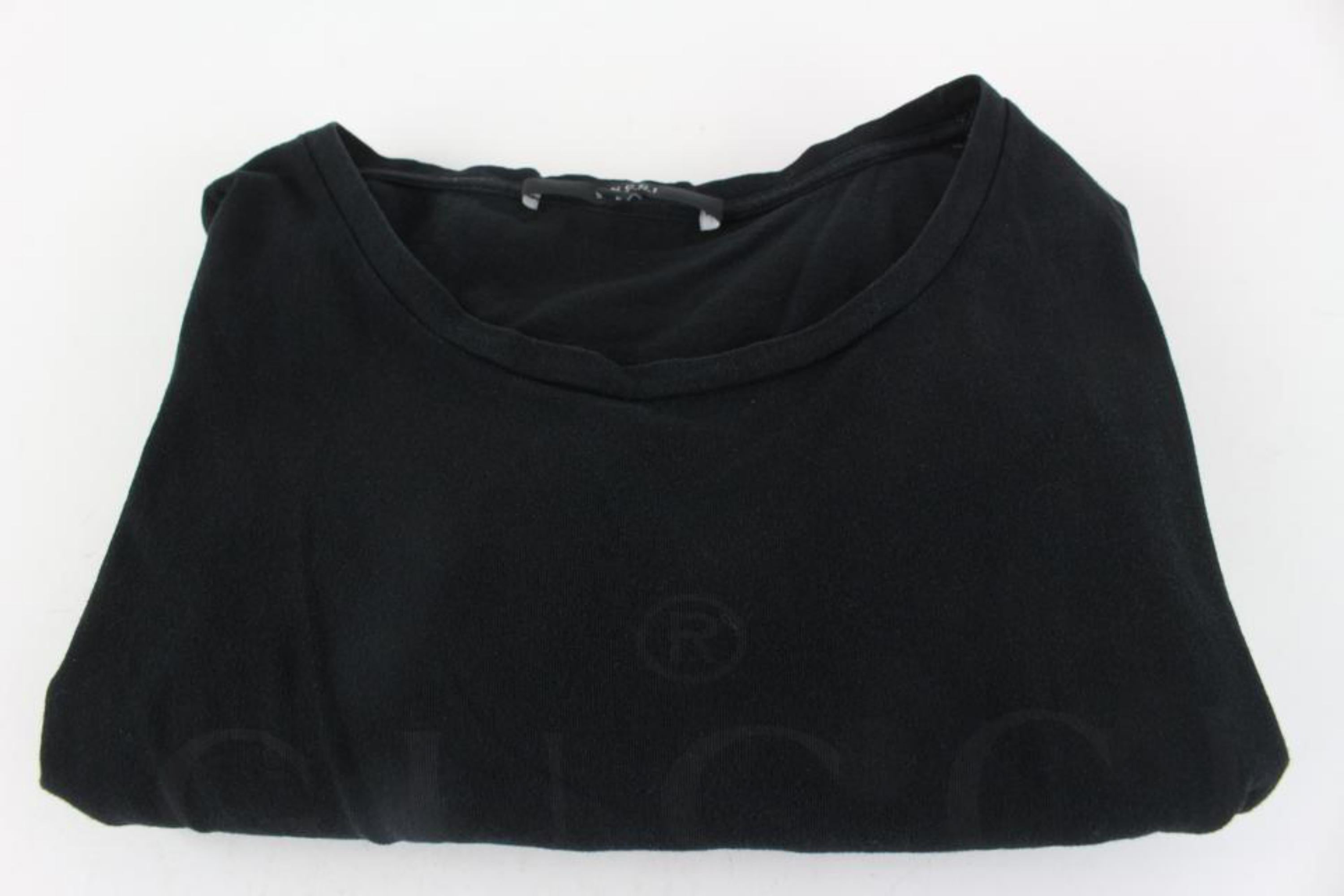 Gucci Black Trademark Logo Classic T-Shirt 1116g38 For Sale 4