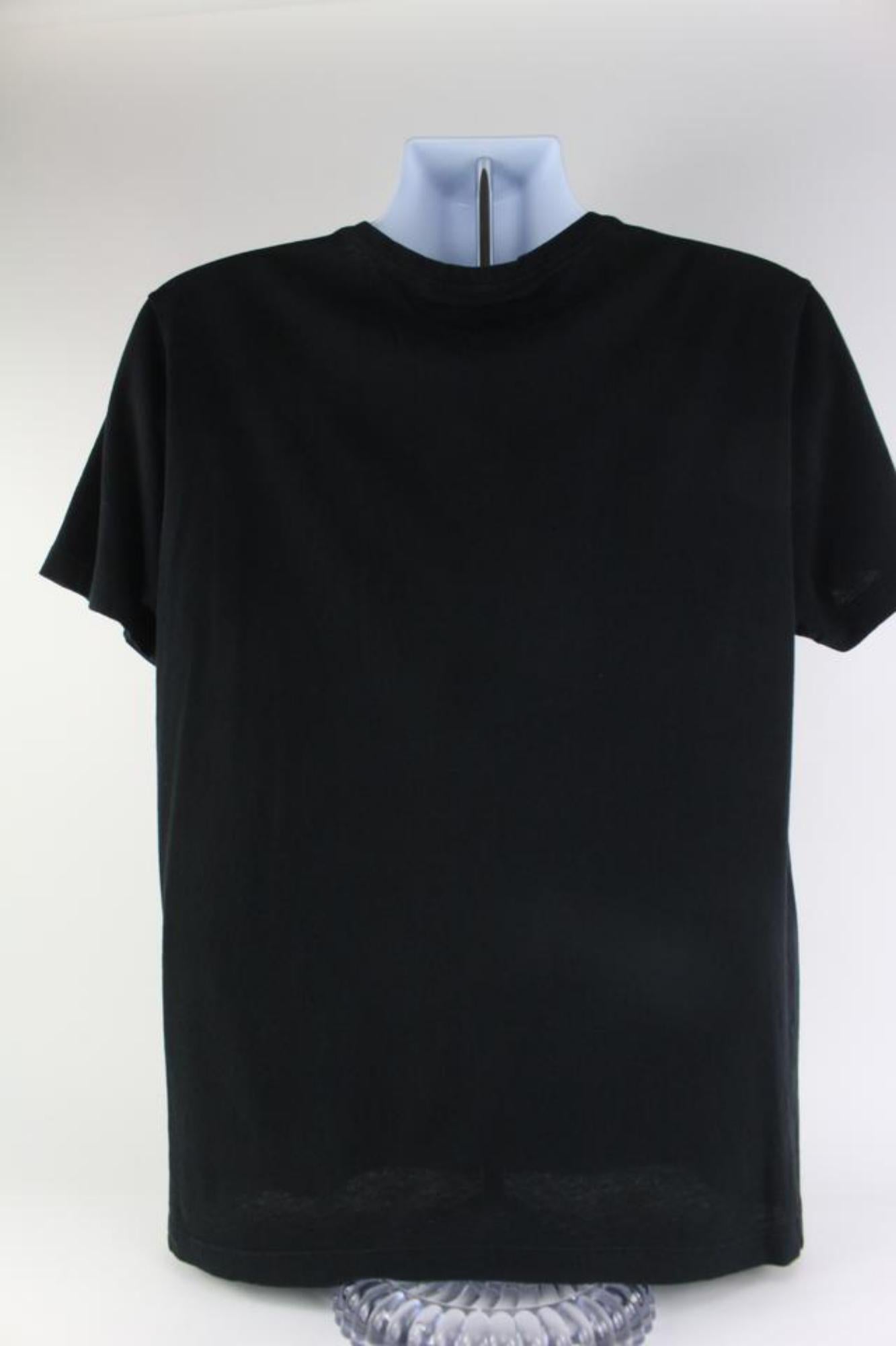 Gucci Black Trademark Logo Classic T-Shirt 1116g38 For Sale 5