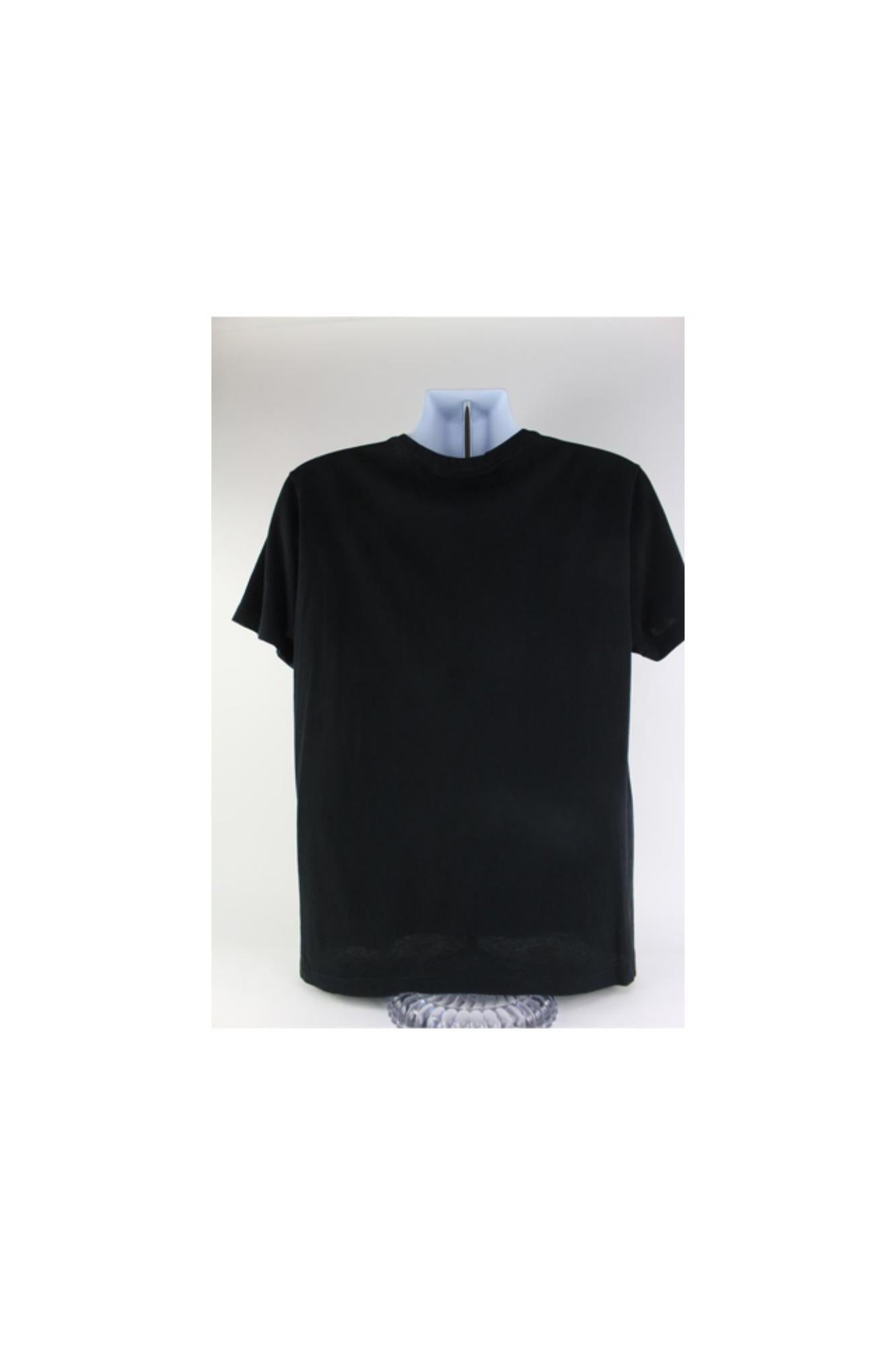 Gucci Black Trademark Logo Classic T-Shirt S125G For Sale 5
