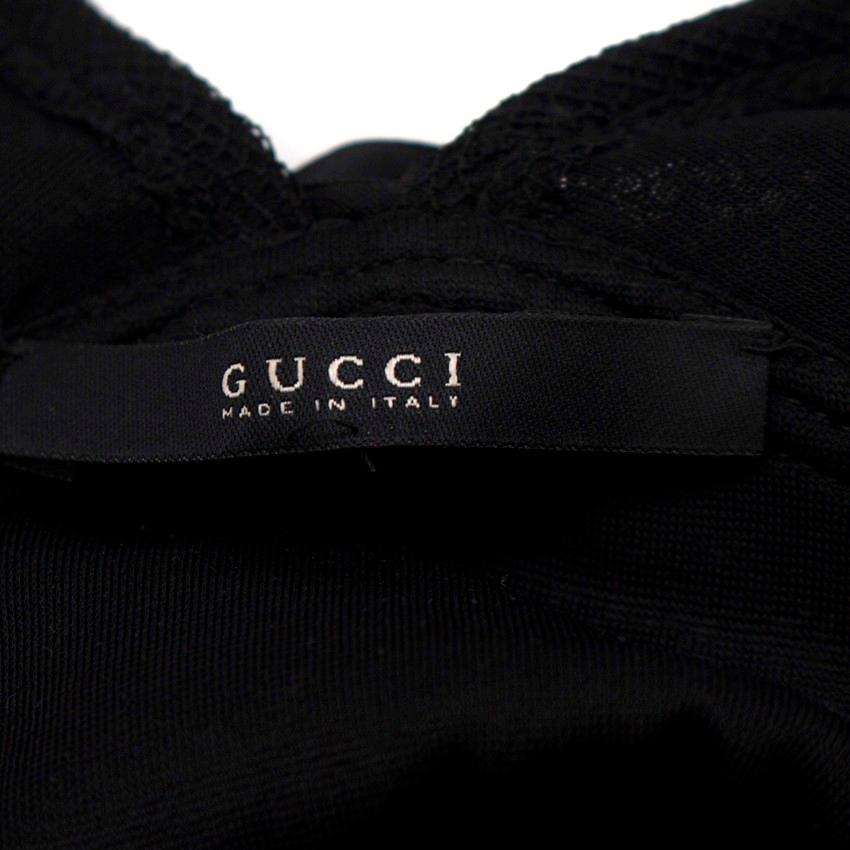 Gucci black-tulle gown - Size US 4 For Sale 2