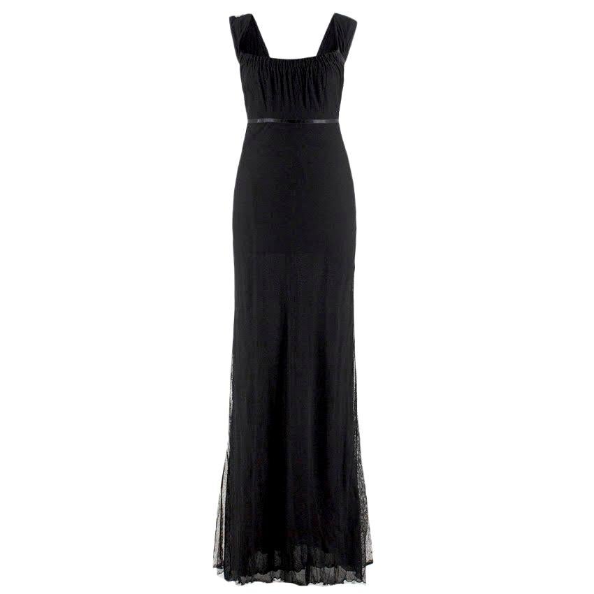 Gucci black-tulle gown - Size US 4 For Sale