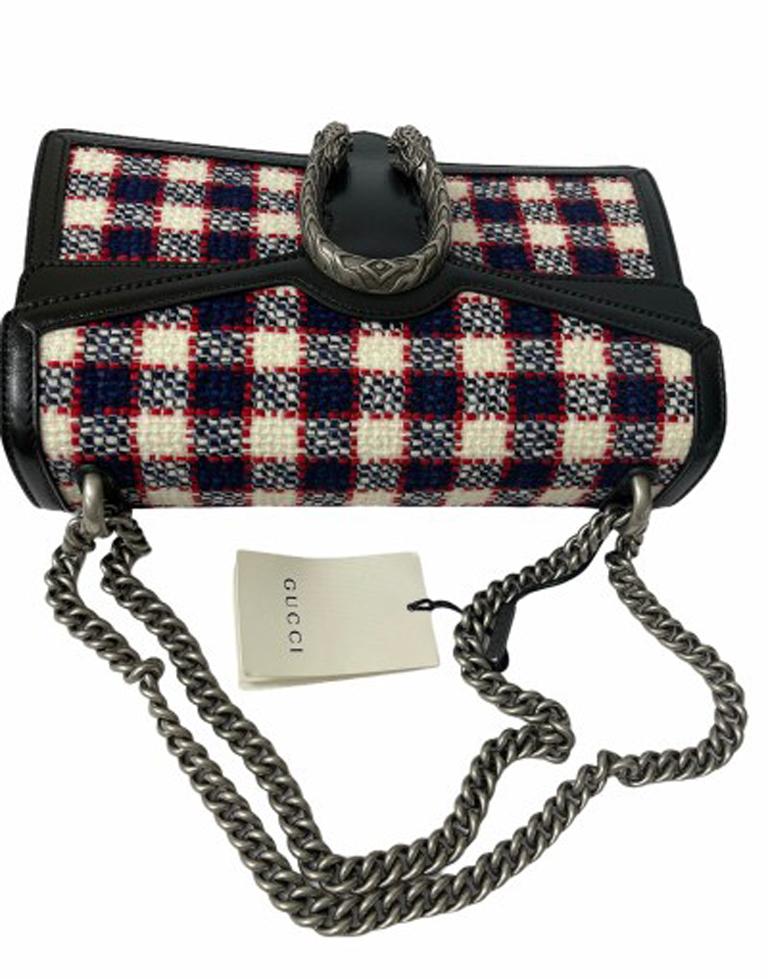 Gucci Black Tweed Dionysus Shoulder Bag Tweed 1