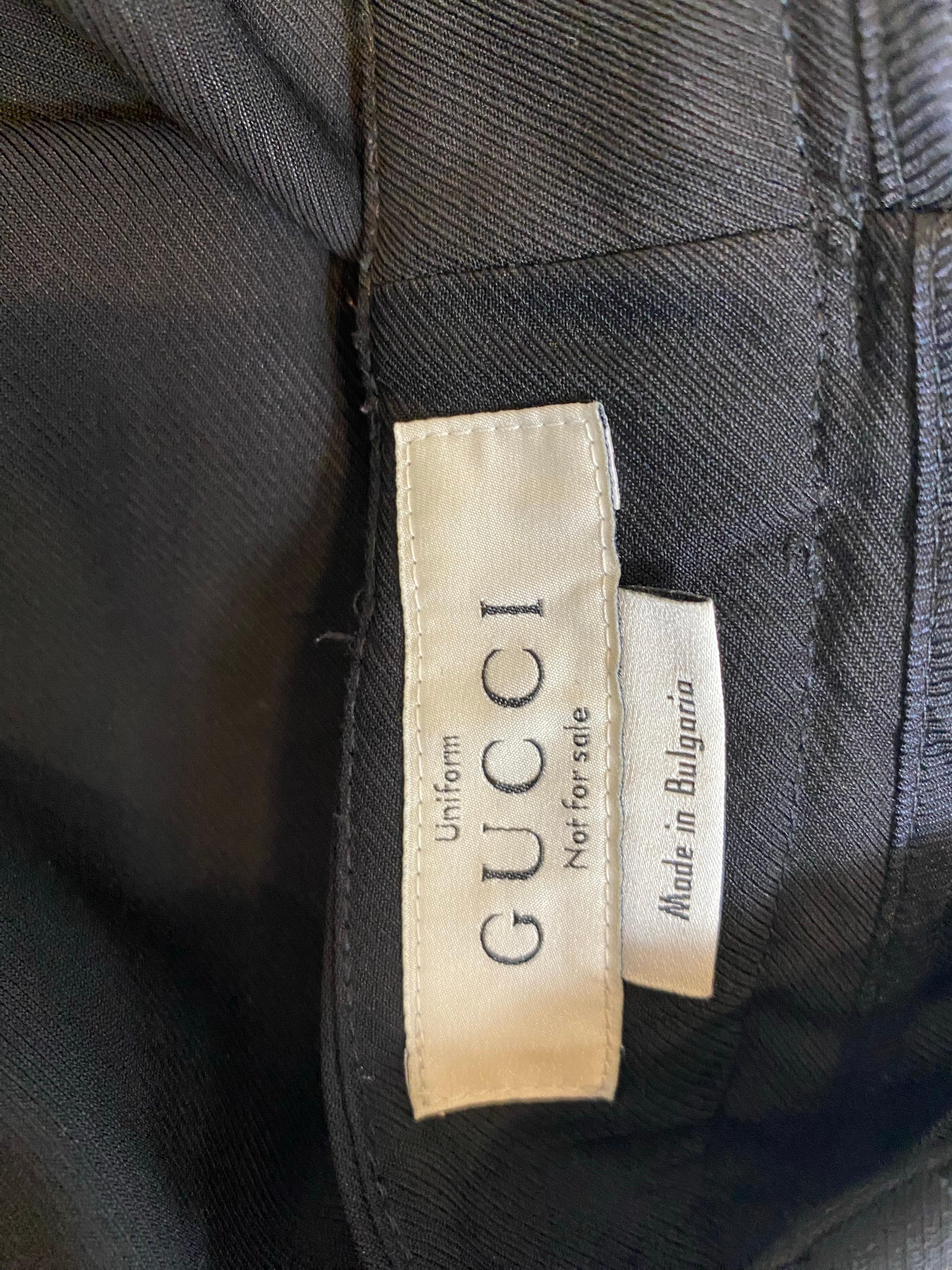 Pantaloni neri dell'uniforme di Gucci. in vendita 2