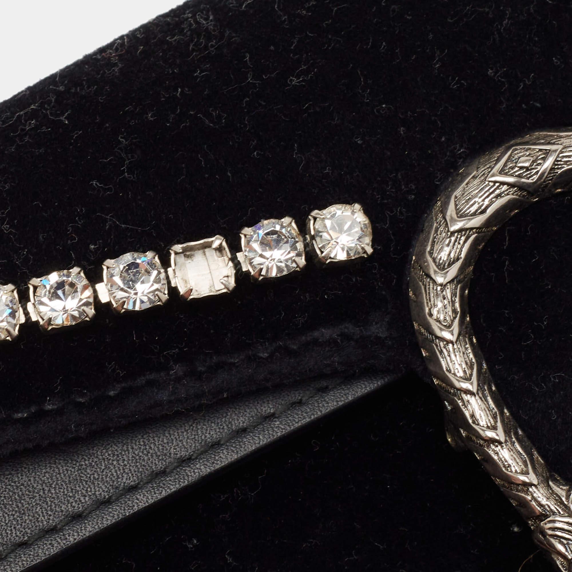 Gucci Black Velvet and Leather Super Mini Dionysus Chain Bag 2