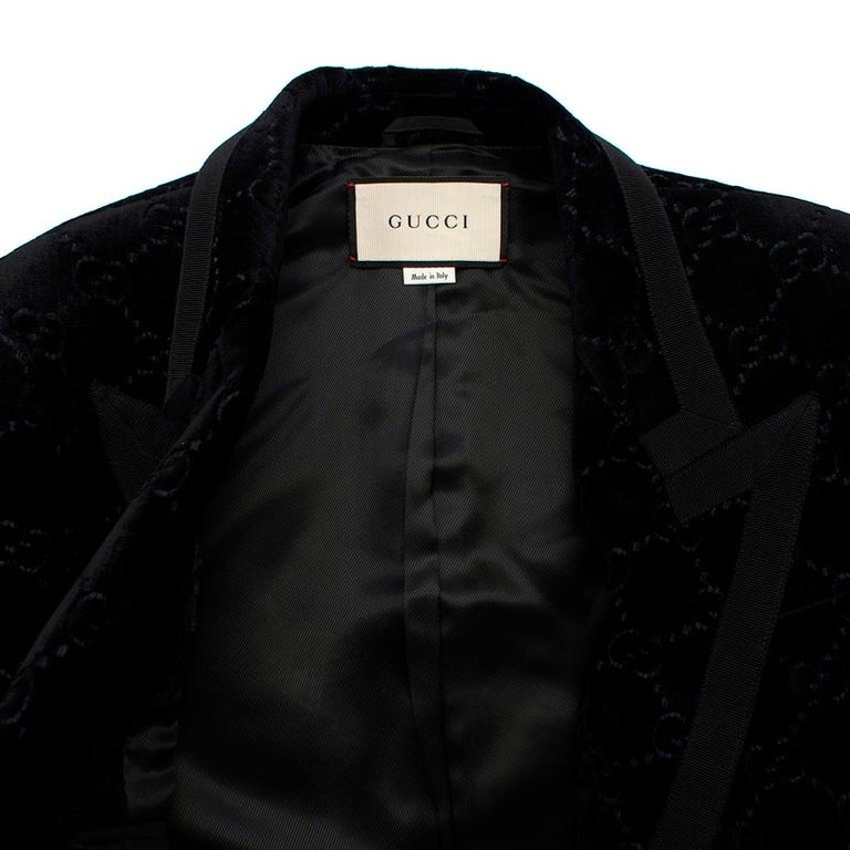GG Velvet Jacket In Black