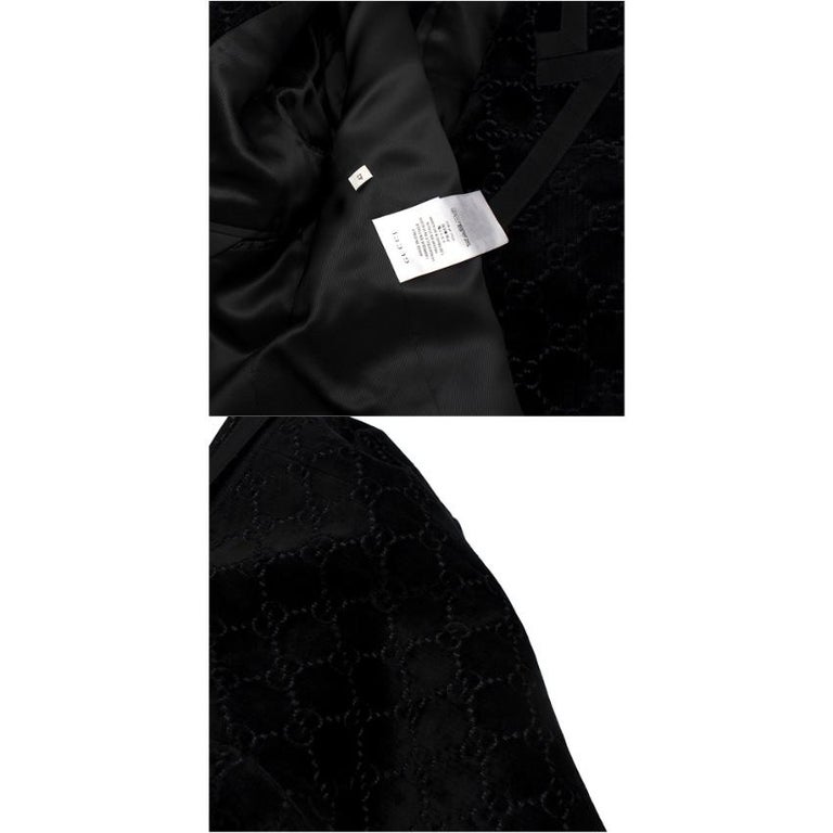 GG Velvet Jacket In Black