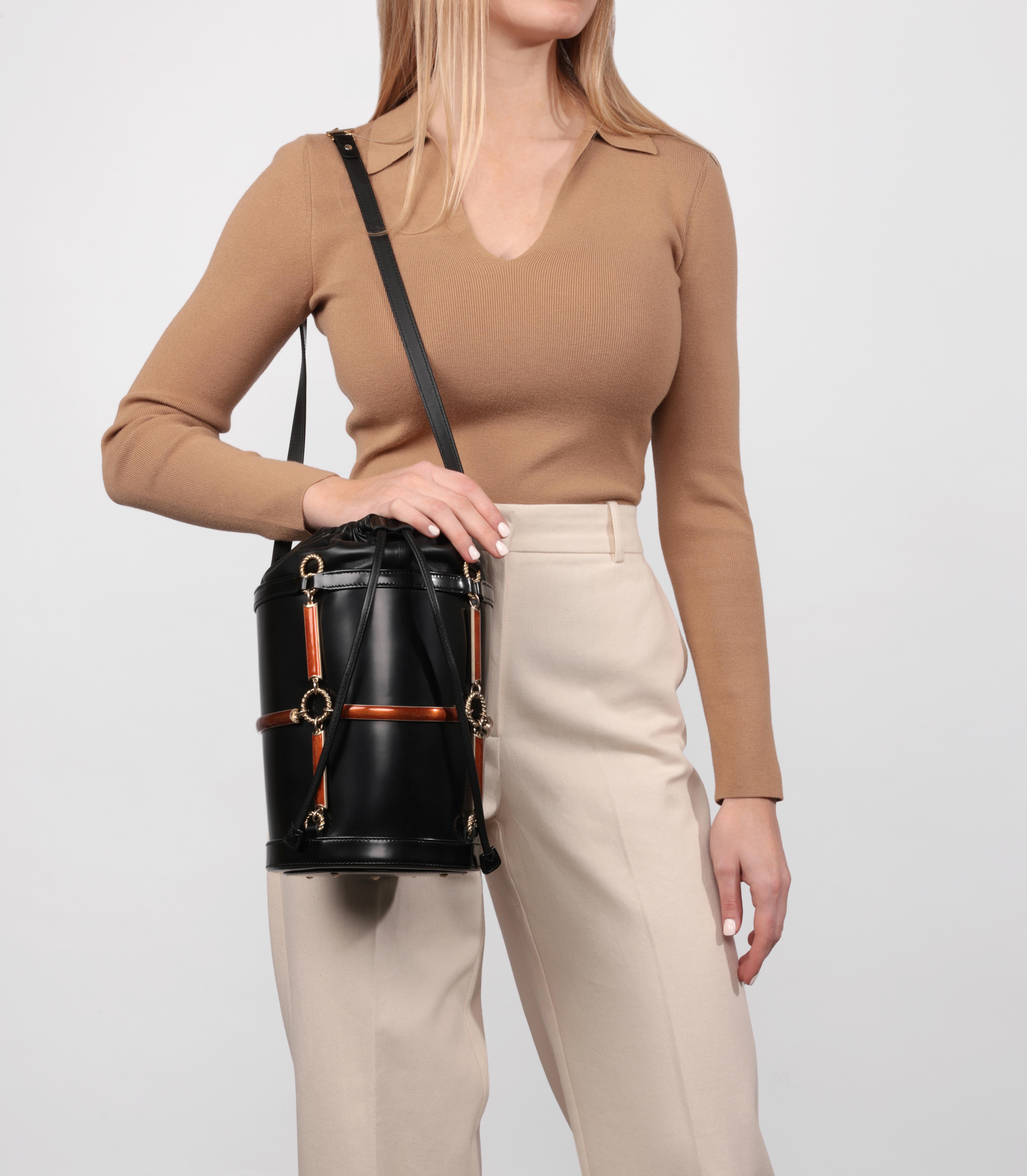 Gucci Black Vinyl, Lambskin & Rust Enamel Bucket Bag

Product Details
Xupes Ref: HB3223
Brand: Gucci
Model: Bucket Bag
Type: Shoulder
Serial Number: 524823525040
Age: 2018
RRP: £3,120
Accompanied By: Care Booklet
Colour: Black
Hardware: